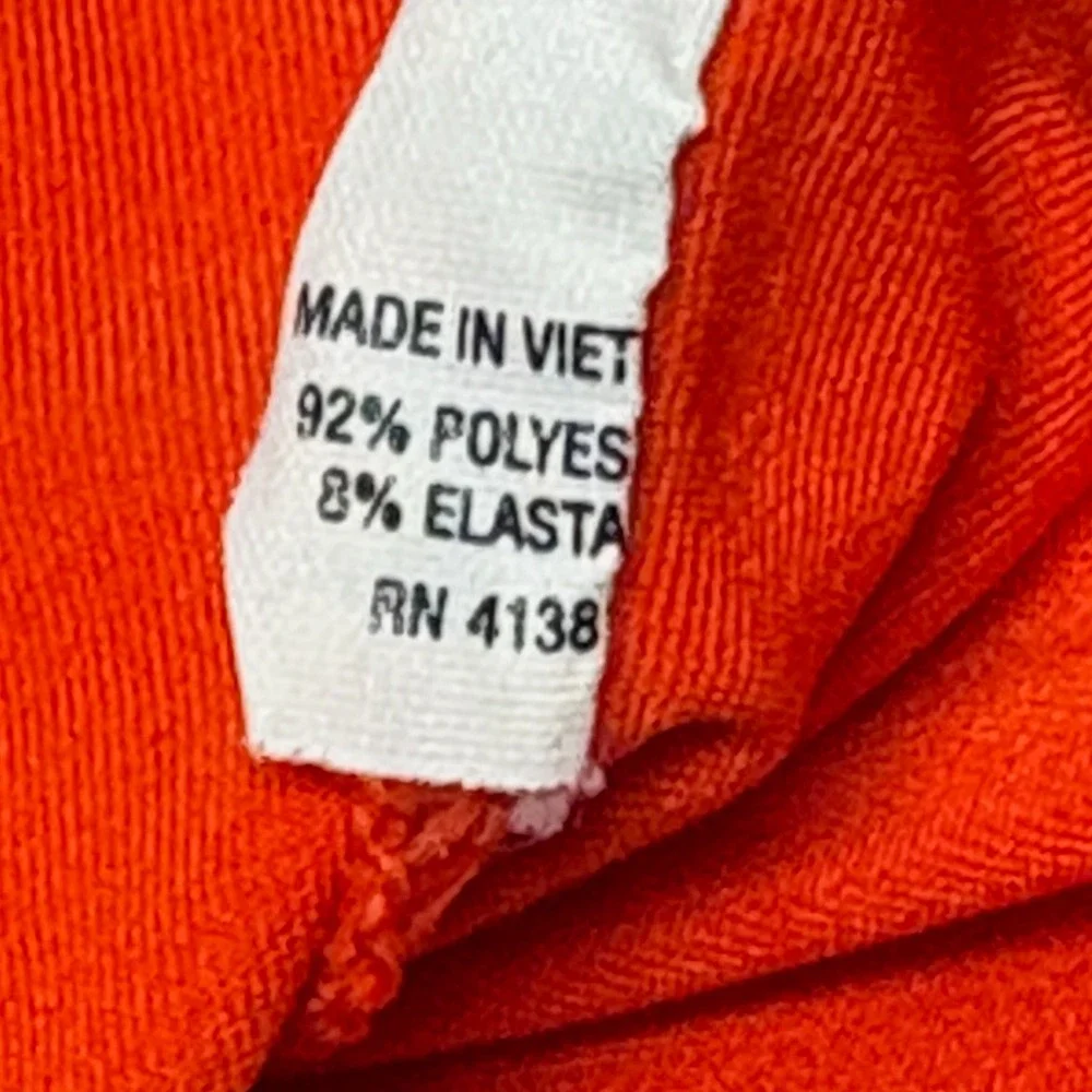 RLX‎ Ralph Lauren Orange Polo Shirt Men's L Side Slits Golf